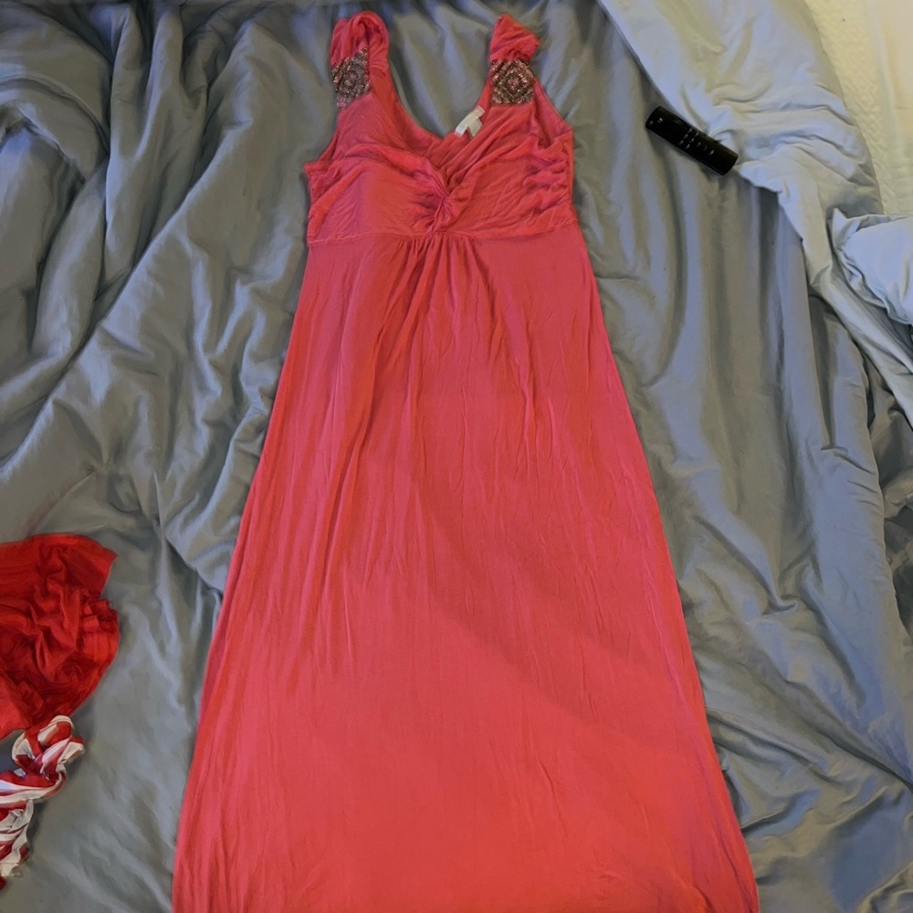 Coral size XL beautiful maxi dress